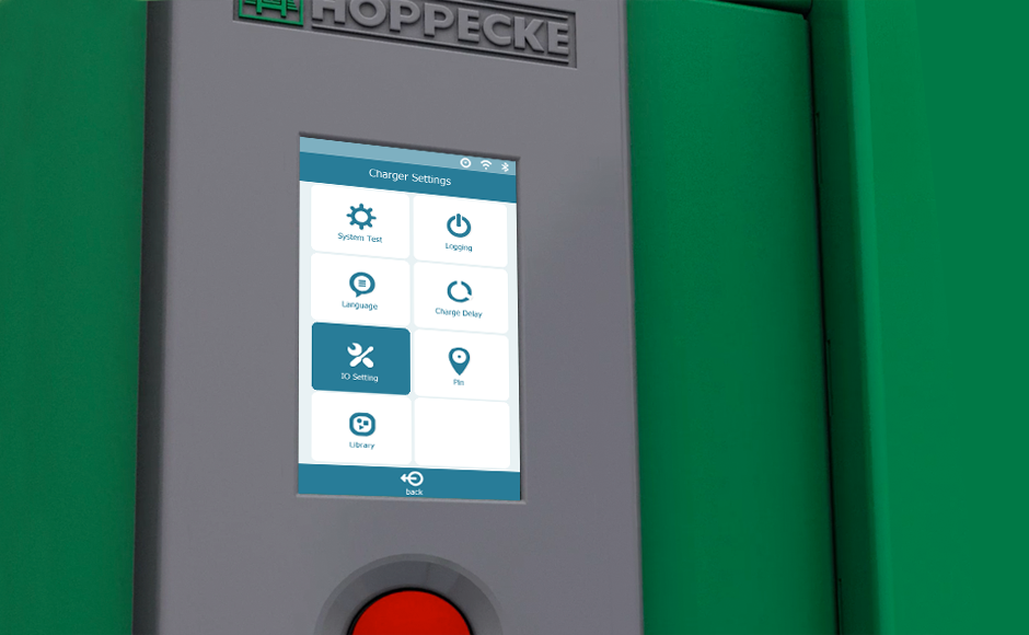 Hoppecke Batterien Touch Display Design
