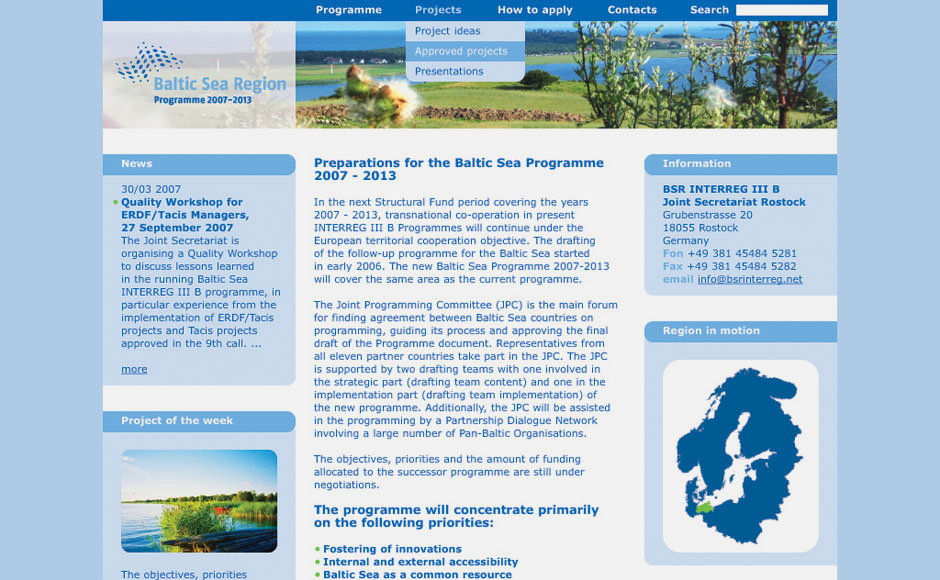 Baltic Sea Region Web