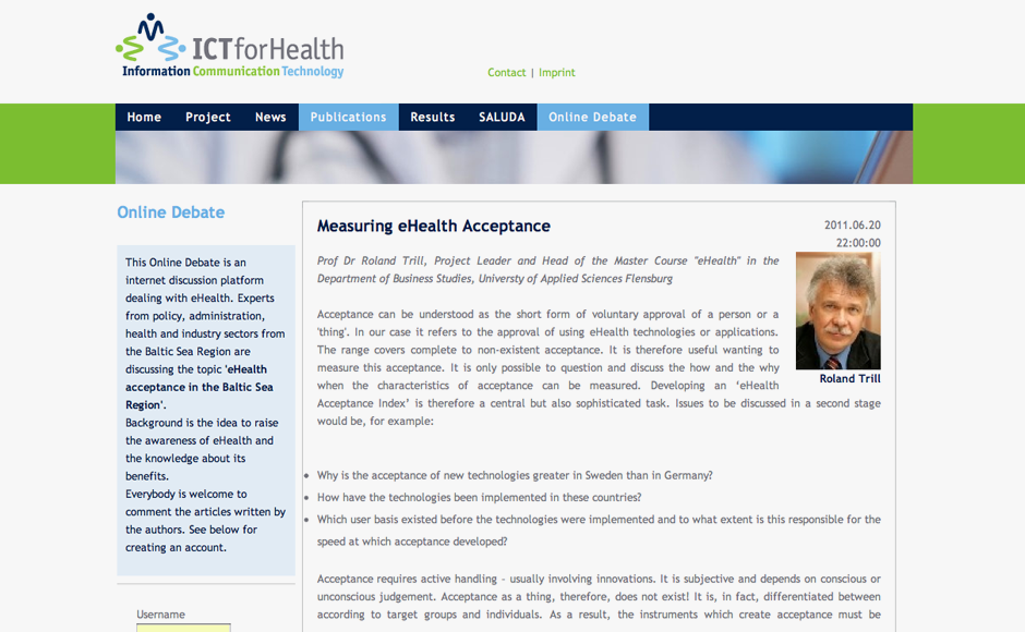 ICT for Health Web